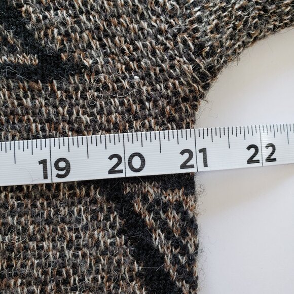 Harbour Club Mens Sweater Medium Leaf Paisley Pattern Wool Blend Vintage 1990s - Picture 11 of 11